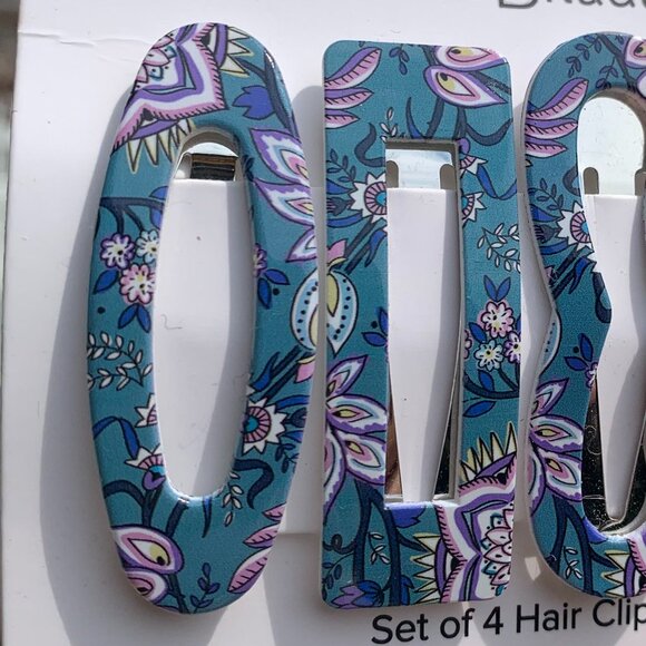 Vera Bradley Hair Clips 4pc - Picture 4 of 8